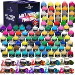 Mica Powder 100 Colors 10 Chameleon 10g Epoxy Resin Colorant BALTIC 10g Bottle