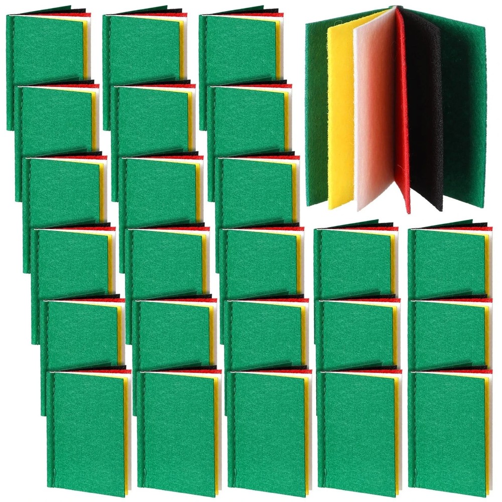 Skyygemm 24 Pcs Felt Wordless Book Plan of Salvation Interactive Book Gospel