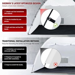 Portable Paint Booth Tent,Siebwin 10(L)x8(W)x6.2(H)ft Larger Spray Paint Tent…
