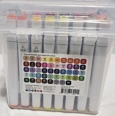 Kingart Double Ended Art Alcohol Markers Vivid Assortment 48 Unique Colors