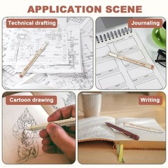 6Pcs 0.45mm Fineliner Ink Pens(Brown)