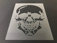 Skull #32 Stencil 10mm or 7mm Thick, Crafts, Skulls, Tattoo, Halloween, Bones