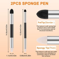 30pcs Blending Stumps for Drawing Sketch Drawing Tools with Blending Sponge Pens