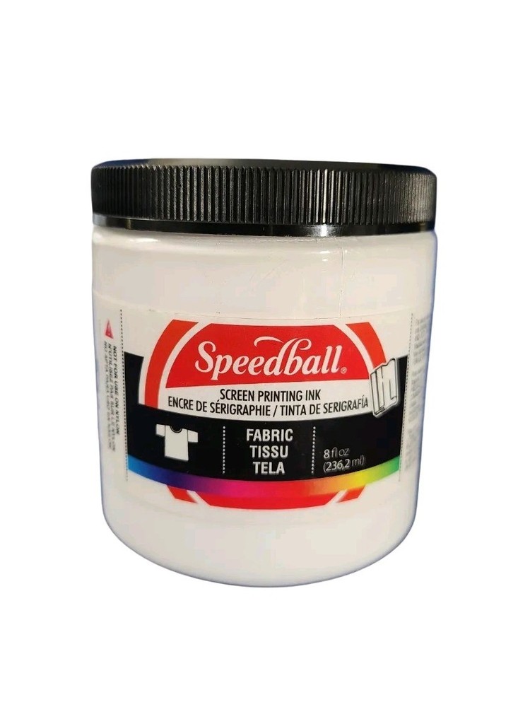 White Fabric Screen Printing Ink 8 oz Water Based For T Shirts Silkscreen