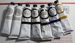 LOT of (7) GAMBLIN 1980 OIL COLORS PAINT 150 mL.TUBES ALL BRAND-NEW! SHIP FAST!