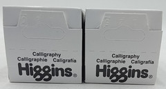 Higgins Black Calligraphy Ink, 2.5 Ounce Bottle 44314 Lot Of 2