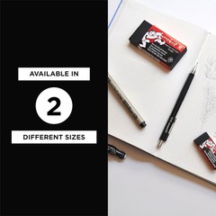 Sakura SumoGrip Block Eraser – Microporous Erasers for School, Drawing, Black