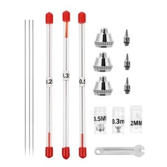 1 Set/10PCS Airbrush Needle and Nozzle Replacement Airbrush Repair Supply