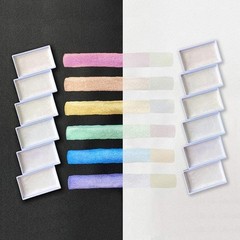Kuretake GANSAI TAMBI OPAL COLORS, 6 2.65 Ounce (Pack of 1), 6 colors set