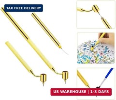 3Pcs Fine Line Fluid Writer Paint Applicator Pen Set, 0.3mm 0.5mm 0.7mm Precisio