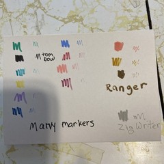 Lot of 9 Marvy LePlume II 1122 Double-Ended Markers 3 Ranger Distress + 1 Zig