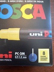 Uni-Posca Paint Marker – Soft Colors – Set of 8 – PC-3M – Read