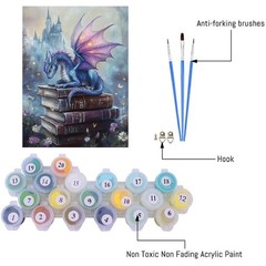 Dragon Paint By Numbers Kit For Adults DIY Oil Painting Wall Art Decoration