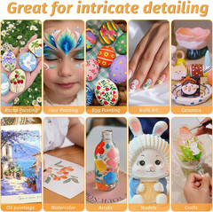 30 Pcs Miniature Detail Paint Brush Set, 3Rd Generation Tiny Liner