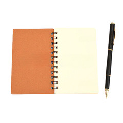 Life Noble Note Plain Mini Ring Notebook: 3 in. x 5 in. Brown Cover, Blank Pages