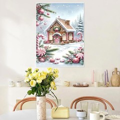 askkqtx Christmas Paint by Numbers 16X20 Inches, House – MT22052