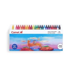 Camel Camlin Kokuyo Extra Long Wax Crayons – 24 Shades