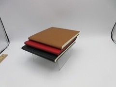 Graphic Image 6×6″ Sketchbook Leather Soft Cover Archival Quality Paper BLACK