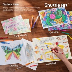 120 Gel Pen Set with 60 Colors and Refills for Adult Coloring and Crafts