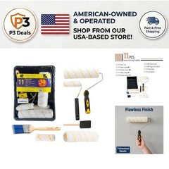 Professional Quality Paint Tray Kit: 11-Piece Set for Interior & Exterior Use