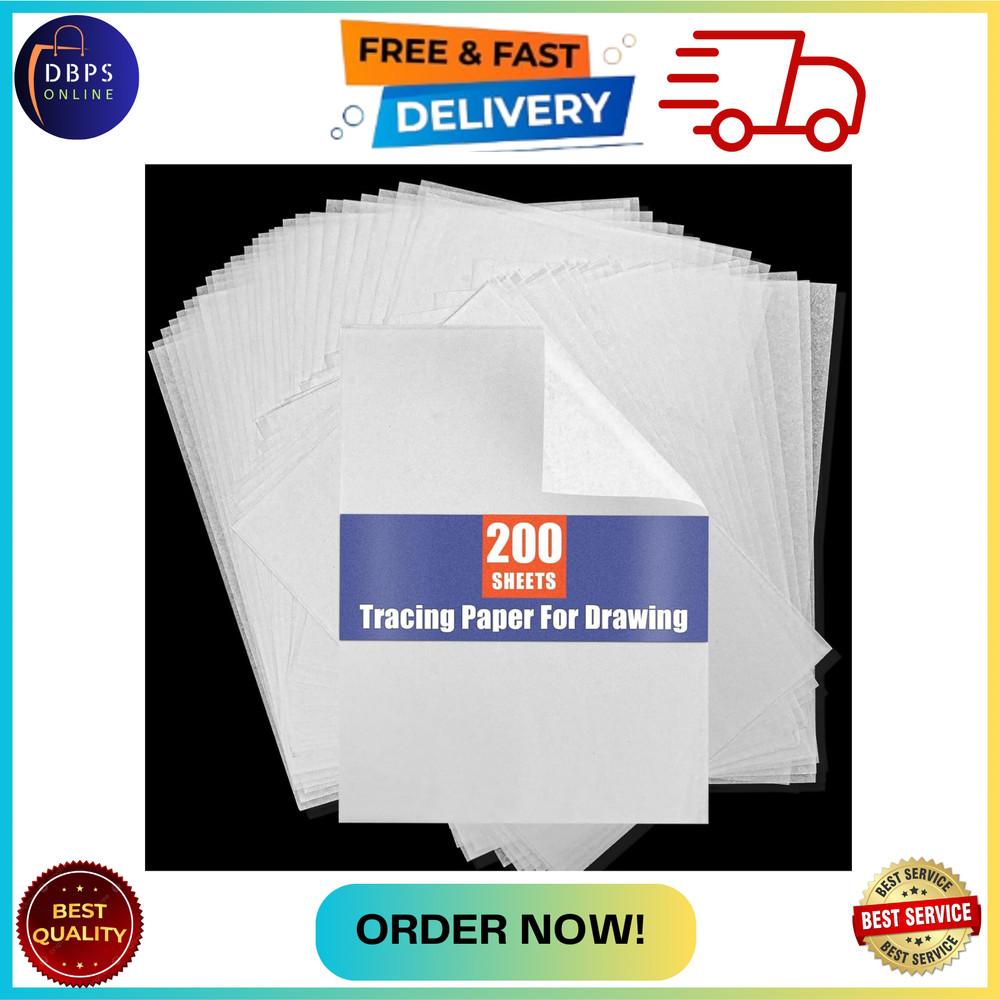 Tracing Paper for Drawing Trace Paper -PSLER 240 Sheets White Translucent Traci