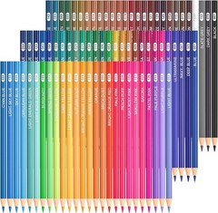 80 Unique Colored Pencils Set for Adults & Kids – Soft Core Drawing Supplies