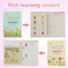 Magic Practice Copybook Number Book Reusable Pen Set Handwriting Gift For Kids