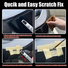 Car Touch Up Paint(Deep Blue Metallic(PPSB)) for Tesla Model Y/3/S/X, 2 in 1 DIY