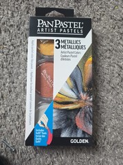 Golden PanPastel Artist Pastels, 3 Metallics