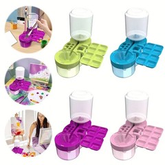 Paint Brush Cleaner with Drain Button, Brush Rinsing Machine for Acrylic Paints