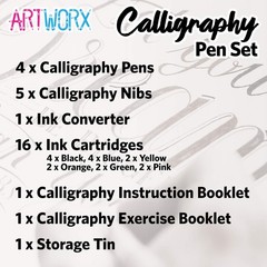 Artworx Calligraphy Pens Set – Introductory 1 Count (Pack of 1), Multicolor