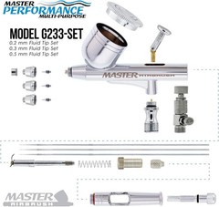 Professional G233 Airbrush Set with 6ft Hose & 3 Nozzles – Ultimate Control