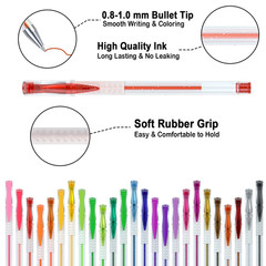 Shuttle Art 160 Pack Glitter Gel Pens, 80 Colors Glitter Gel Pens Set