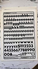 Formatt Dry Transfer Type Sheets Vintage Art Supply (Lettraset) Acetate NOS