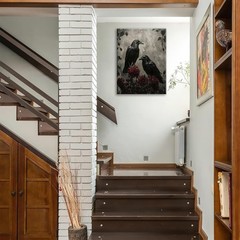 Crow Canvas Wall Art Gothic Romantic Painting Picture Framed for Bathroom Bed…