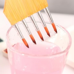 Professional Artist Brush Set Acrylic Watercolor Mop NylonWool Roundhead