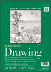 Recycled Drawing Paper Pad Wire Bound 9″X12″-80lb, 24 Sheets -62443900