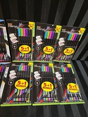 8pc Mixed Lot Bic Intensity Fine Liner Marker Pens 6ct Each