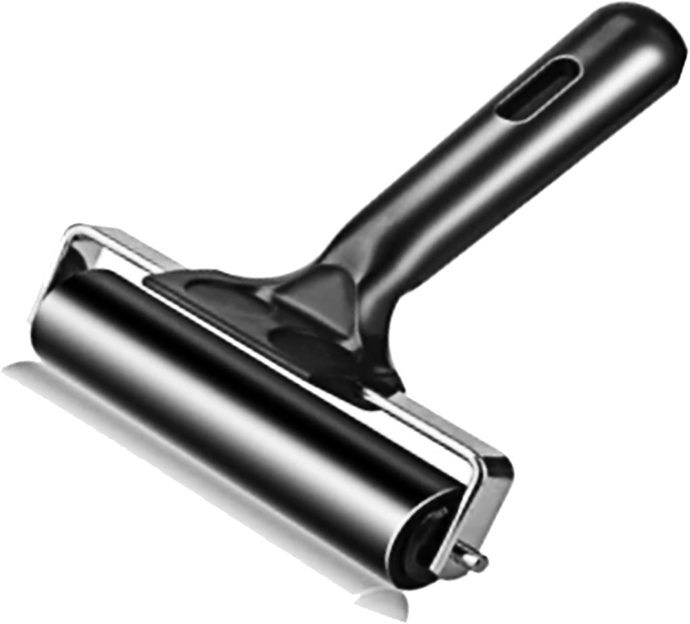 4 Inch Rubber Roller with Handle, Printmaking for Gluing, Printing,…