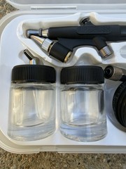 Single-Action AIRBRUSH SET KIT Hose Jars Cups Hobby Tanning Tattoo Cake T-Shirt
