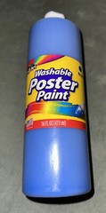 Poster Paint Red CraZArt Washable Cra-Z-Art 16 oz. Blue. New With Tags.
