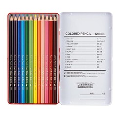 Mitsubishi Pencil K88012CP Colored Pencils, 880, 12 Colors