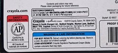 Crayola Signature Pearlescent 10 Cream Sticks Luxe Colors NIB in Sealed Tin