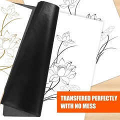 200pcs Carbon Paper Black Graphite Paper Transfer Tracing Paper & 5pcs Styluses