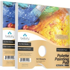 2X Disposable Palette Paper 9×12 Inches | Mess-Free Paper Artist Palette for