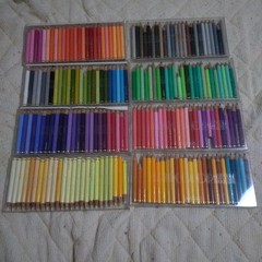 FERRIS WHEEL Color Pencil Set 200 Pencils Case Included Used, Missing 1 Gray