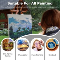 Bougimal 33 Pcs Paint Brush Set, Artist Brushes for Large, Wooden 2
