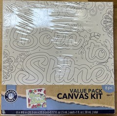 Tiny canvas paint and brush kit, Born to Shine, Sealed, NEW