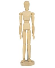 24 pcs ARTIST MANNEQUINS 12″ Wooden Jointed Paint Draw Human Figure Dummy Model