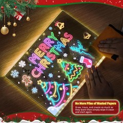 Lumiboard Led Drawing Board with 7 Colors,12″X8″ Acrylic Dry Colorful-Small 2